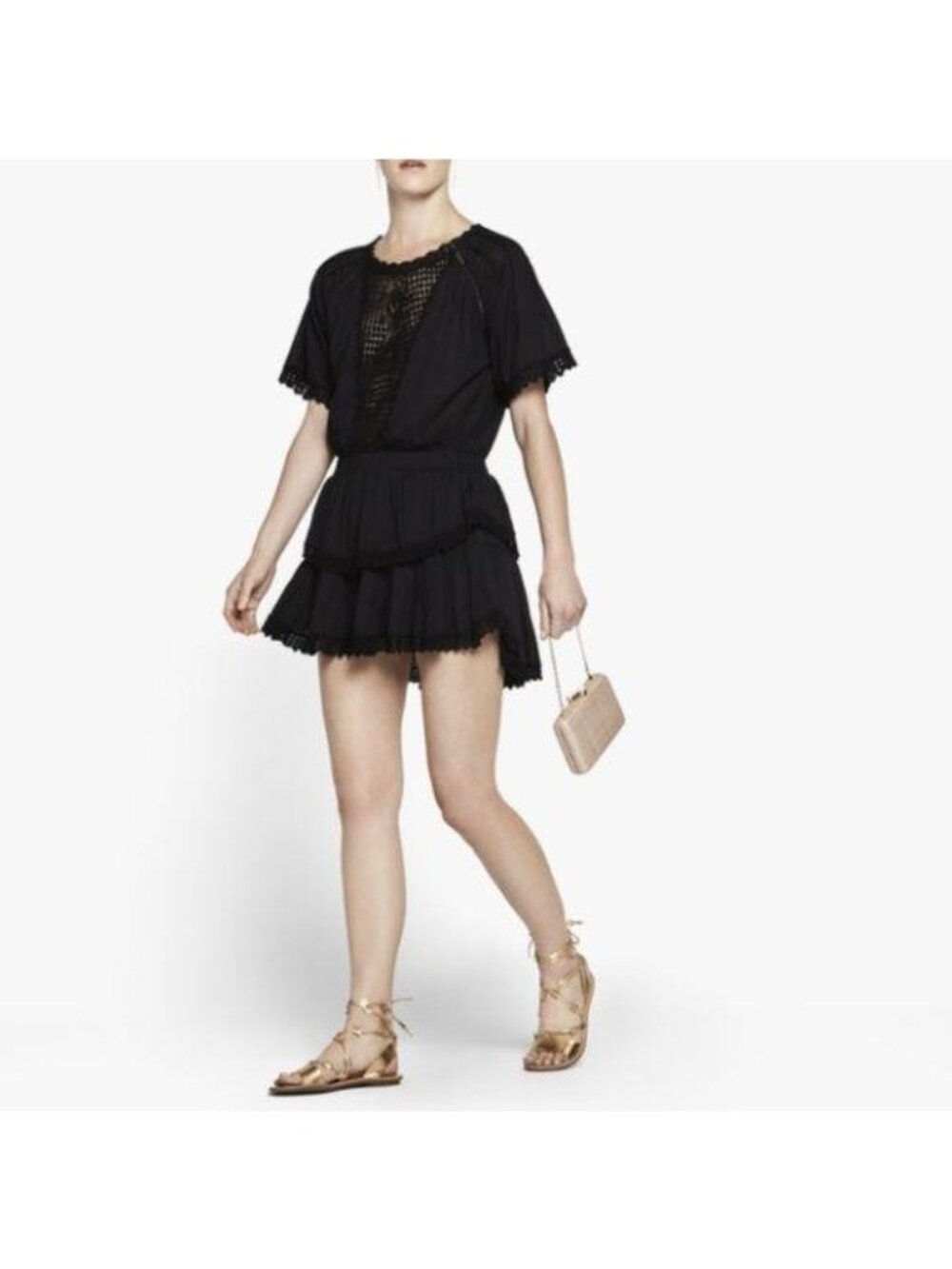 LoveShackFancy Carla Hand Crochet Dress Sun Pool